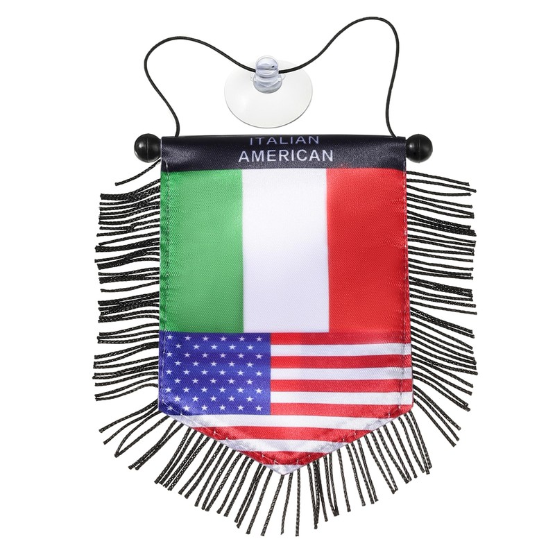 Italian American Flag Rearview Mirror Hanging Accessory – Celebrate Italy