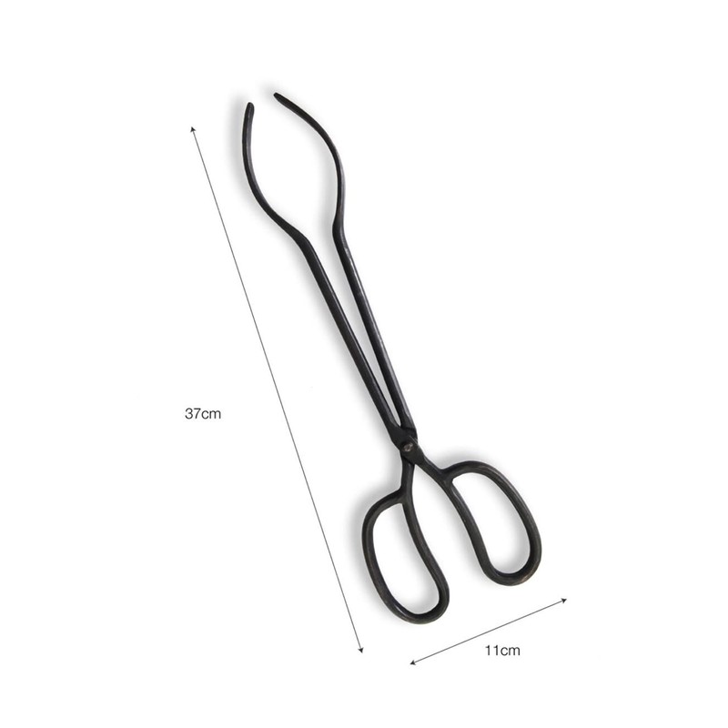 Garden Trading Coal Tongs Crafted in Cast Iron | H37