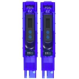 HM Digital TDS-EZ Water Quality TDS Tester, 0-9990 ppm Measurement Range , 1 ppm Resolution, +/- 3% Readout Accuracy (2 pack)