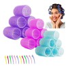 Zenithventures 31pzs Hair Rulo Tubos Plástica Para Cabello Autoadheribles
