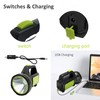HAASHADA LED Searchlights Handheld Lantern, 13000LM 2 Modes USB Rechargeable
