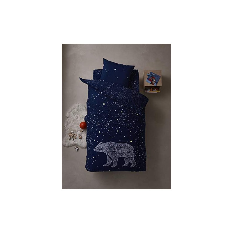Vertbaudet Bedding Set for Children, Polar Bear Dark Blue, 140