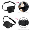4 pieces black one-eye eye mask, comfortable and breathable, blackout