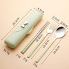 Cutlery Set, Stainless Steel, Chopsticks, Fork, Spoon, 3-piece Set, with