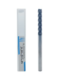 JIANXING Fresa cuadrada de carburo extra larga de 1/4 pulgadas para acero de aleación/aceros endurecidos, brocas de fresa de extremo de longitud total de 4 pulgadas, 4 flautas HRC de 55 grados,