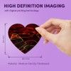1 x Heart MDF Magnets - 3D Topographic Map Geography