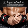 EVMT Premium Weightlifting Wrist Wraps 20" - Durable Wrist Straps