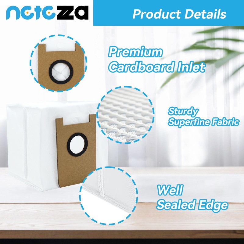 T20 Dust Bags Replacement Compatible with Airrobo T20+ Robot Vacuum