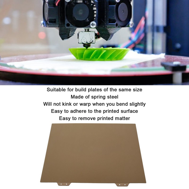 Spring Steel Sheet Double Sided PEI Gold Powder Flexible Build