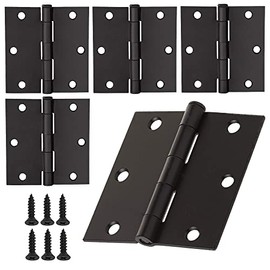 Bisagras Para Puertas de Madera 3x3 Pulgadas Negro Mate Bisagra Cuadrada Para Puerta Paquete 10 Piezas