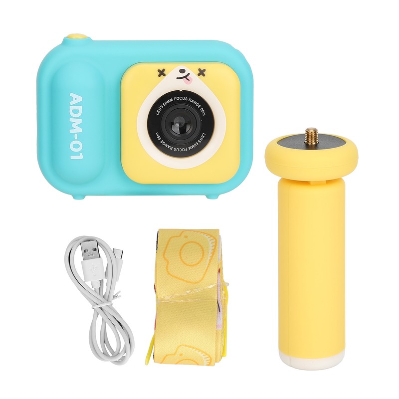 Kids Camera Blue 48MP Dual Lens 2.4inch IPS Screen 600mAh