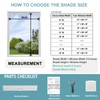 No Drill No Tools Blackout Cellular Shades,Custom Size Top Down