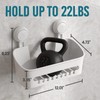 TAILI Suction Shower Caddy, Wall Mounted Bath Organizer Shelf for