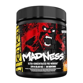 Mutant Madness Pre-Entreno Ultra Concentrado con Cafeína Naranja 285 g                                                                                
