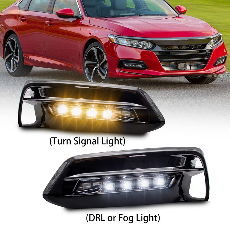WEZEMLIGHT LED DRL Turn Signal Fog Lights Lamps Assembly Replacement