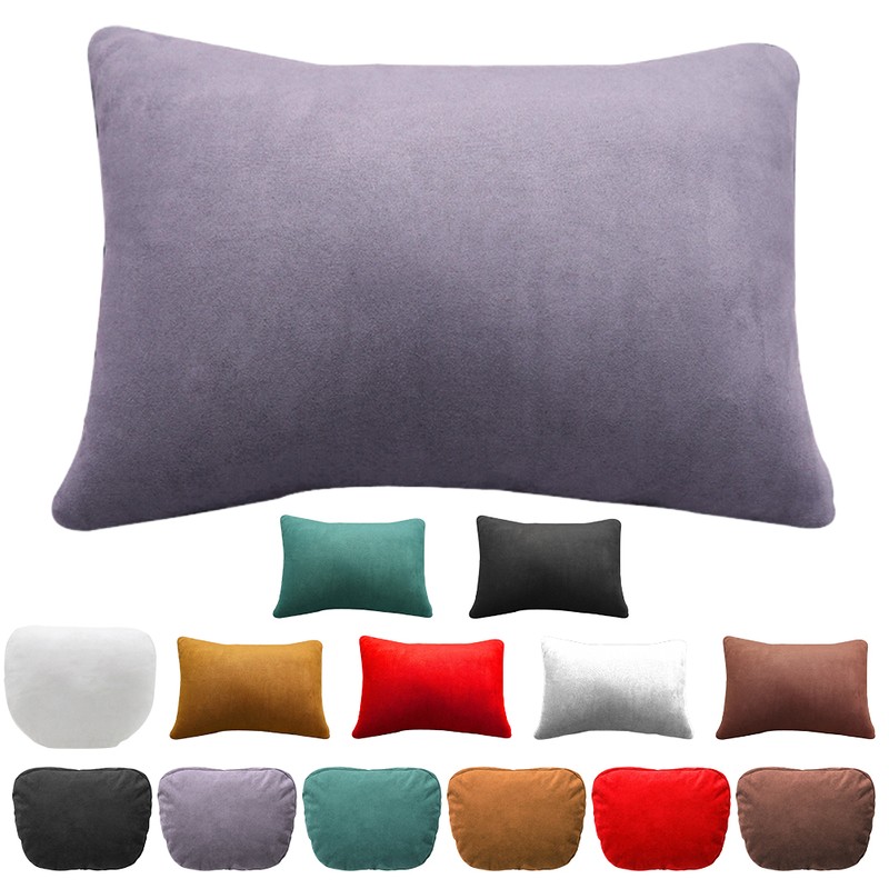 Car Neck Pillow Car Suede Headrest Cushion Support Pillow Compatible