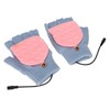 USB Heating Gloves Full Finger Half Fingerless Double Sided Heating