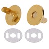 Weddecor 10pcs 18mm Gold Magnetic Snaps Purse Double Rivet Closures