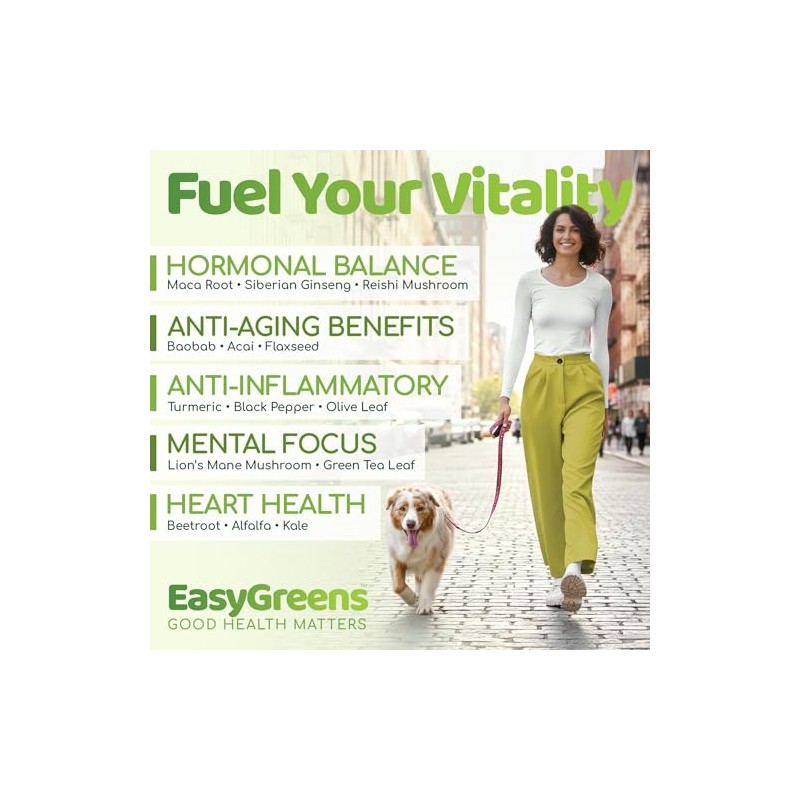 EasyGreens - Organic Super Greens Capsules – 100 Vegan Capsules