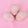 20pcs Doll Heads Craft Key Ring Plastic Mini Doll Body
