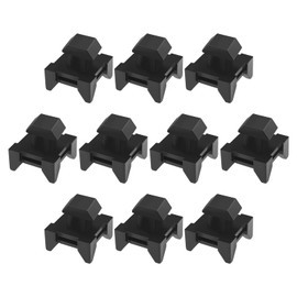 Be In Your Mind Pack of 10 Cable Holder Groove Clamps Wire Clamp Holder Suitable for European Standard Aluminium Profiles 4545 Cable Duct Installation Blocks Black 15 x 9.5 mm