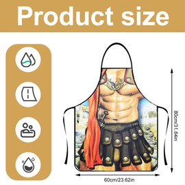 UEIOAVL Barbecue Aprons, BBQ Apron for Men Funny Gifts 1 Piece Men's BBQ Apron Sexy Cooking Apron Fun Novelty Cooking BBQ Party Role Play Apron Men Gift Cooking Apron
