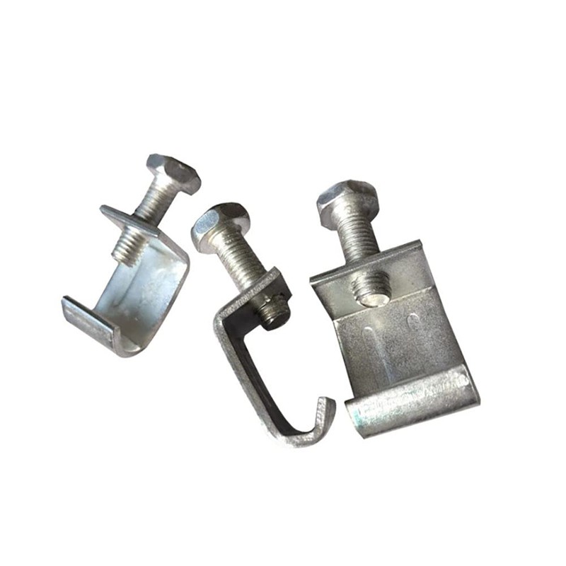 BOLWHAO 12 pcs Galvanized Steel Flange Clamp G Clamp Duct