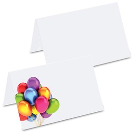 PRICARO Pack of 50 Glitter Balloons Place Cards