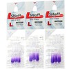 L-Style L-Shaft Lock Straight Twotone Transparent Purple, fls1022