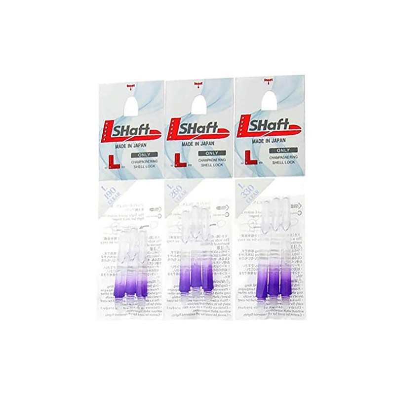 L-Style L-Shaft Lock Straight Twotone Transparent Purple, fls1022