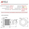APIELE 16 mm locking pressure switch 12 V DC 5