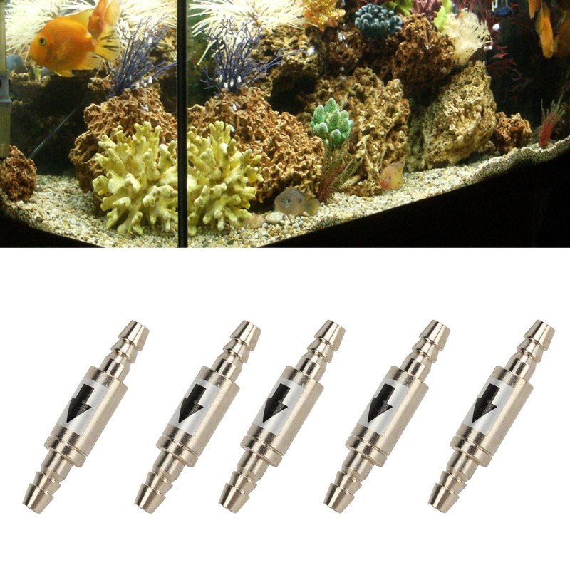 5Pcs Stainless Steel One Way Check Valve, Proof CO2 Check