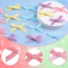 WANDIC Easter Theme Decorative Velvet Bow, 100 Pcs Mini Satin