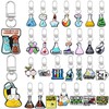 Pabucle Cute Keychains Bulk,30 PCS Different Science Key Chain Accessories