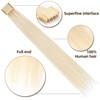 Sqailer Extensiones De Cabello 6D 100% Cabello Humano Real 13