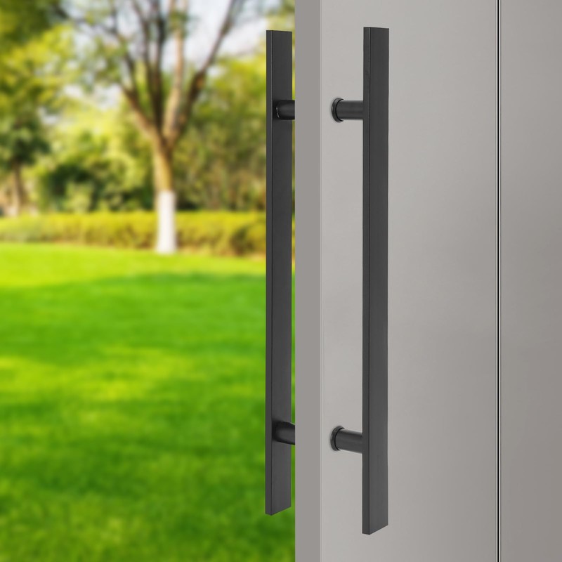 DYRABREST 23" Double Sided Push Pull Door Handle H Shape