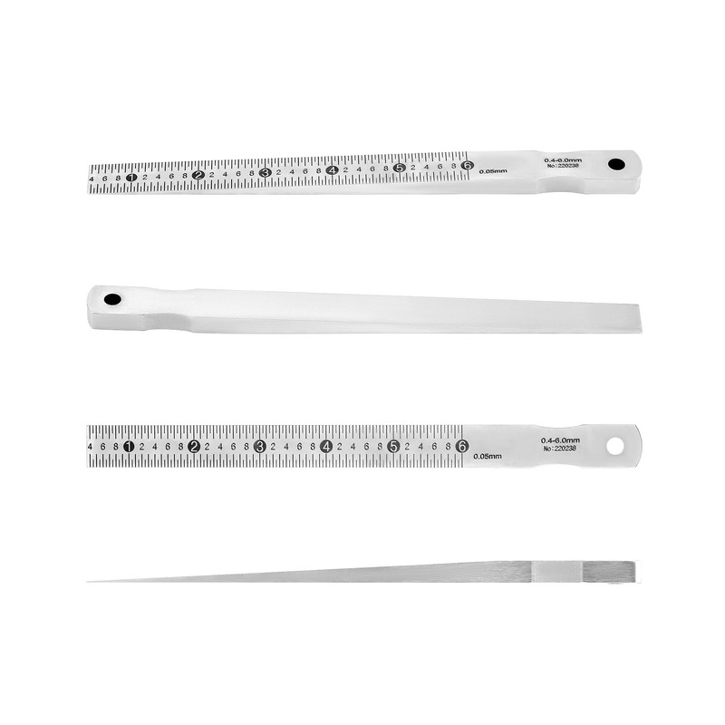 QWORK Taper Gauge Gap Gage Welding Wedge Feeler Gauge Gap