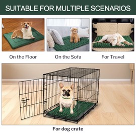 Dog Beds for Medium Dogs - Chew Proof, Plush Mats Designed for Crates & Kennels, Durable and Comfortable for Travel or Home Use, Machine Washable and Waterproof, Perfect for Medium Sized Dogs & Cats