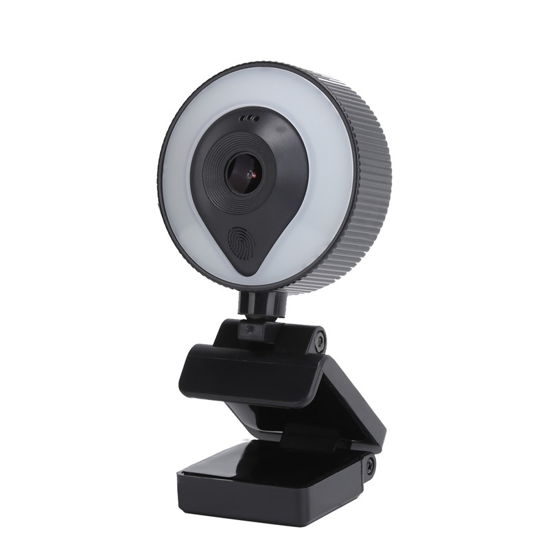 Webcam Full HD Computer Live Recording Touch Dimming Camera with