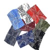 [THD729] Paisley Print Sports Sweat-Absorbing Headband for Running, Hiking, Biking Headband Red 2ea