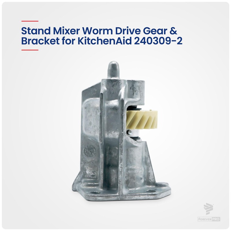 ForeverPRO WP240309-2 Worm Gear Bracket And Gear for Whirlpool Mixer