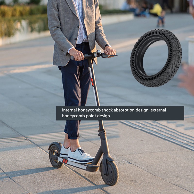 9x2.25inch Electric Scooter Solid Tires Rubber Non Slip shock Absorption