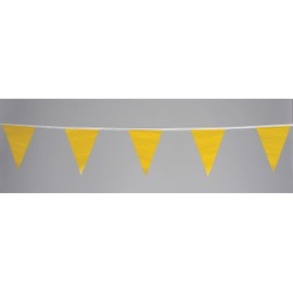 Pennants, Vinyl, Yellow, 60 ft.