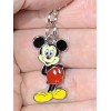 Silver Bashful Mickey Mouse Charm Zipper Pull & Keychain Add