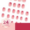 Red Bean Gradient Soft Gel Press On Nails 24PCS –