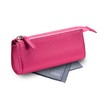 FEFI - Beautiful zip glasses case made of genuine leather,