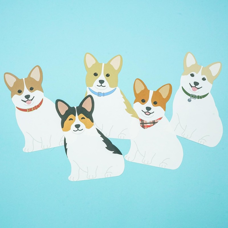 Greeting Life Animal Die Cut Memo Corgi ETN-183