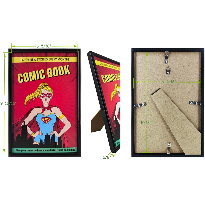 ReqiHome Comic Book Frame, 8 Pack, UV Protection, Fits Current