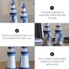 Ciieeo 1pc Lighthouse Outdoor Decor: Garden Lighthouse - Nautical Decor