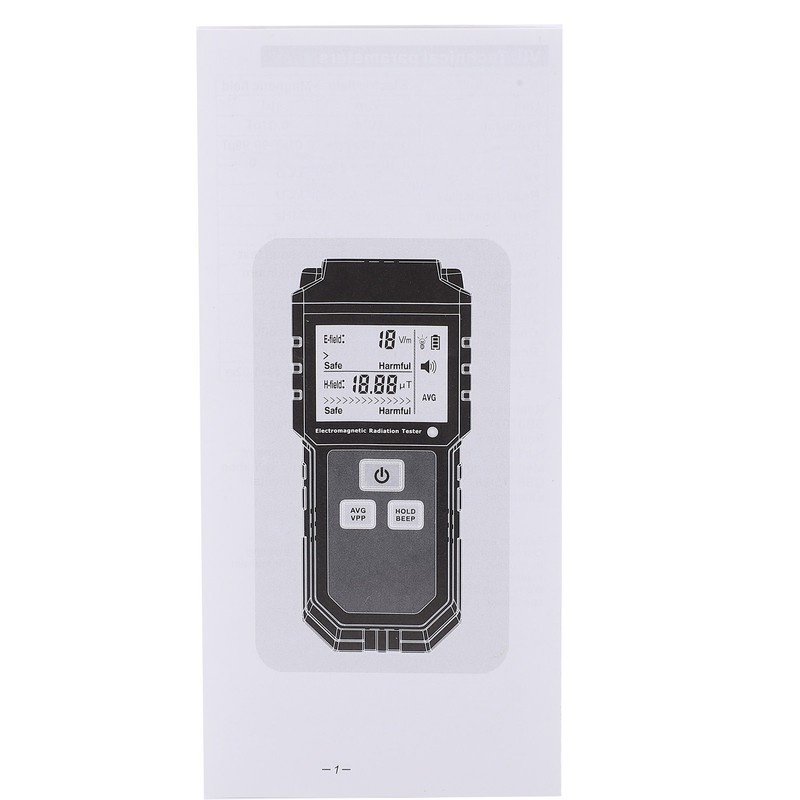 ET825 1V/m1999V/m 0.01μT99.99μT Electromagnetic Radiation Tester HighAccuracy LCD Radiation Detector